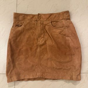 FRAME 100% Genuine Leather Skirt Size 27